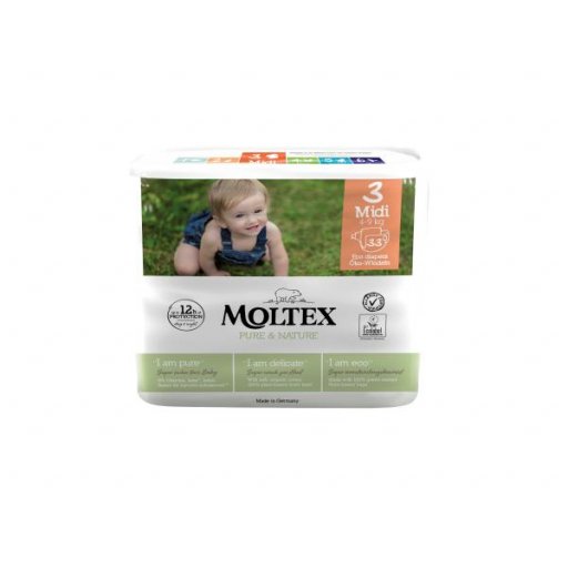 MOLTEX (3) nature no.1 - MIDI (4-9kg) Windeln 
