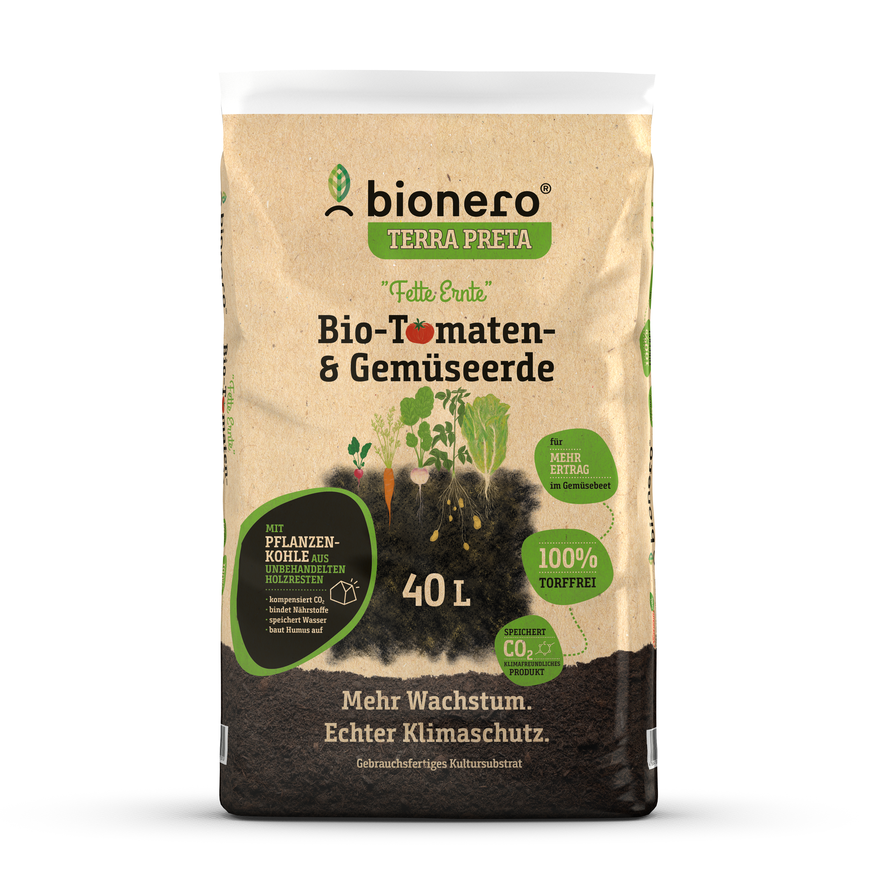 Bio-Tomaten-&Gemüseerde "fette Ernte" 
