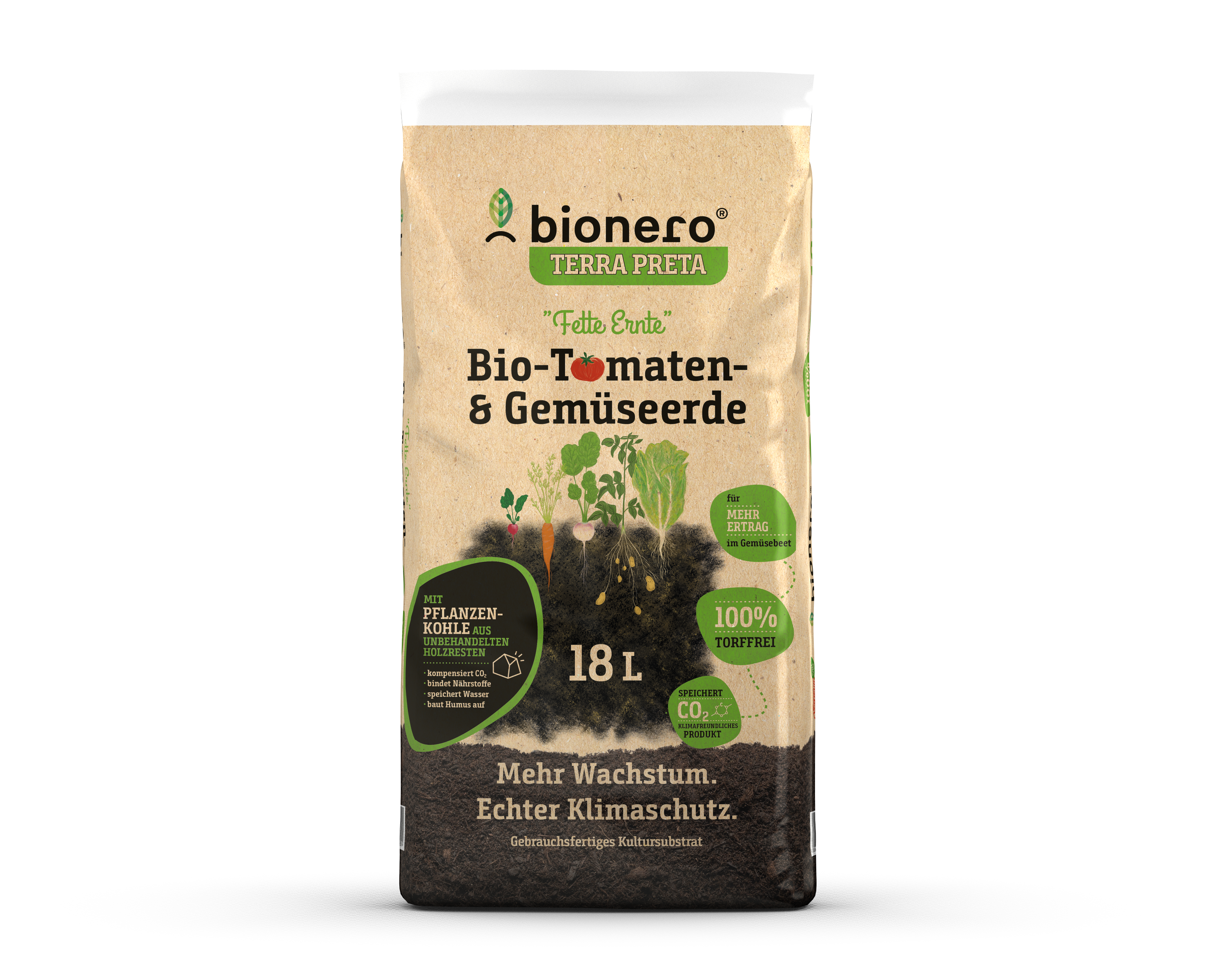 Bio-Tomaten-&Gemüseerde "fette Ernte" 